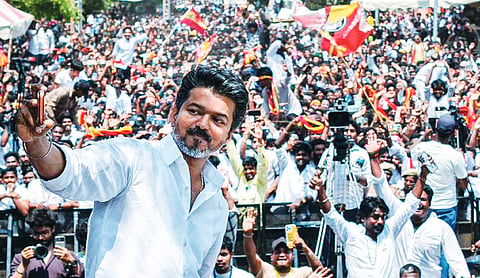 Vijay files nomination from Perambur in Chennai
