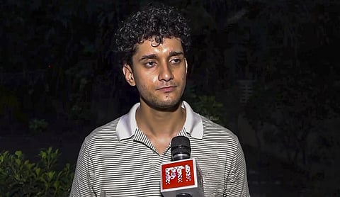 EDS: SCREENGRAB VIA PTI VIDEOS — New Delhi: Cockroach Janta Party Spokesperson Saurav Das speaks to PTI, regarding the Delhi government order on police not taking any adverse legal action against individuals who participated in the CJP-led protest in the