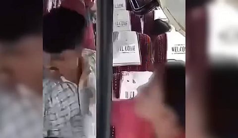 Woman slaps man accused of sexual harassment on bus in Madhya Pradesh, CCTV video goes viral