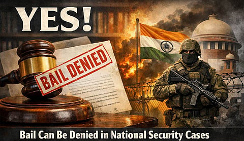 Yes! Bail can be denied in cases concerning national security and integrity