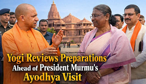 Yogi reviews preparations ahead of President Murmu’s Ayodhya visit