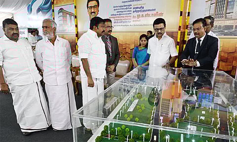 ரூ.822 கோடியில் பிராட்வே புதிய பேருந்து நிலையம்: அடிக்கல் நாட்டினார் மு.க.ஸ்டாலின்