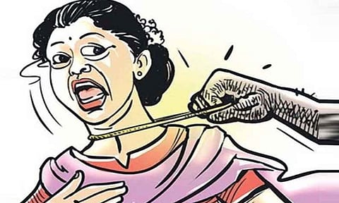 கடலூர்: பெண்ணின் முகத்தை துணியால் மூடி 6 சவரன் நகை பறிப்பு