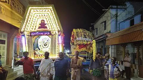 ஸ்ரீநடராஜர் வெள்ளை சாத்தி பவனி