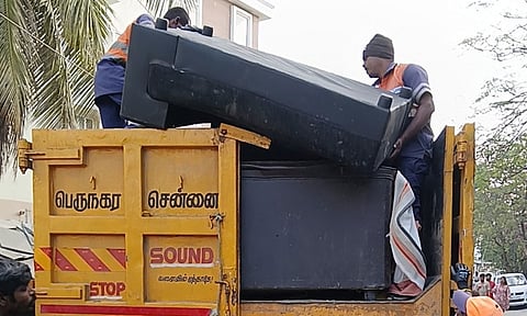 சென்னையில் 51.93 டன் பழைய பொருட்கள் பெறப்பட்டு அகற்றம்