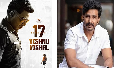 சினிமாவில் 17ஆண்டுகளை நிறைவு செய்த விஷ்ணு விஷால்