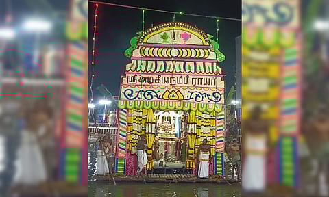 திருக்குறுங்குடி பெருமாள் கோவிலில் தெப்ப உற்சவம்