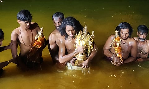 கன்னியாகுமரி: முருகப்பெருமான், வள்ளி- தெய்வானைக்கு ஆராட்டு நிகழ்ச்சி