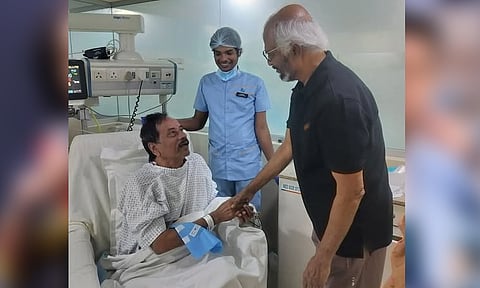 எச்.ராஜாவை சந்தித்து நலம் விசாரித்த ரஜினிகாந்த்