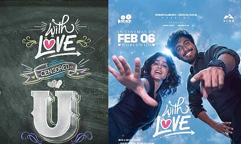 வித் லவ் படத்திற்கு "யு" தணிக்கை சான்றிதழ்
