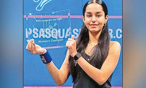 சர்வதேச ஸ்குவாஷ்: இந்திய வீராங்கனை சாம்பியன்