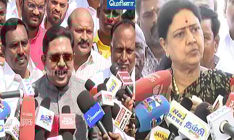 சசிகலா வருகையை கேட்டு அவசரமாக கிளம்பிய டி.டி.வி.தினகரன்