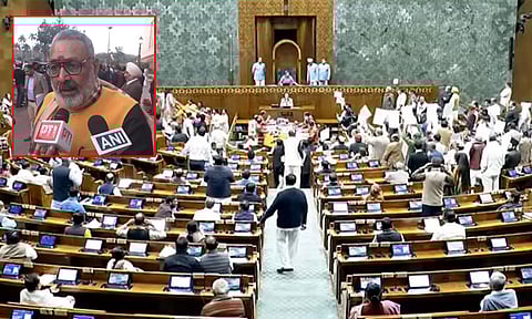 குழந்தைகள்போல் நடந்து கொள்கின்றனர்: மக்களவையில் அமளி பற்றி மத்திய மந்திரி கிரிராஜ் பேட்டி