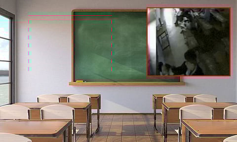 நீ யார் என்னை கேள்வி கேட்பது? ஆசிரியை கன்னத்தில் அறைந்த மாணவன்