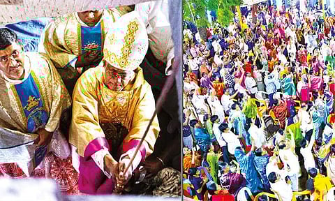 லூர்து அன்னை ஆலய திருவிழா கொடியேற்றம்