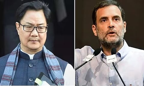 நாடாளுமன்ற மரபுகளை ராகுல் காந்தி மீறுகிறார்- கிரண் ரிஜிஜு குற்றச்சாட்டு