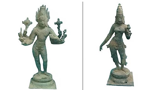 விஜயநகர காலத்து அரிய சிலைகள் பறிமுதல் - 4 பேர் கைது