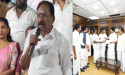 கூட்டணி கட்சிகள் திமுகவிடம் தாலி கட்டிய மனைவி போல் உள்ளன - செல்லூர் ராஜு கலகல பேச்சு