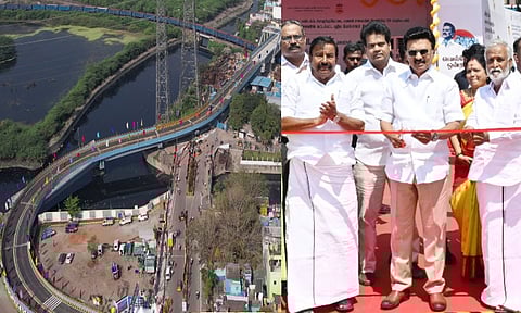 சென்னை: ரூ.96.04 கோடி செலவில் புதிதாக கட்டப்பட்ட மேம்பாலத்தை திறந்து வைத்தார் மு.க.ஸ்டாலின்