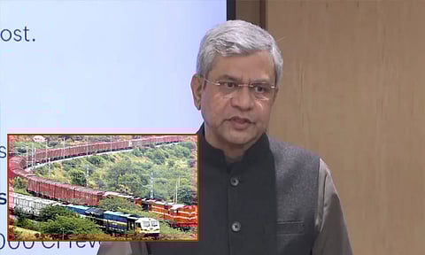 உலகின் 2-வது மிக பெரிய சரக்கு சேவை துறையாக இந்திய ரெயில்வே உருவாகி உள்ளது: மத்திய மந்திரி வைஷ்ணவ் பெருமிதம்