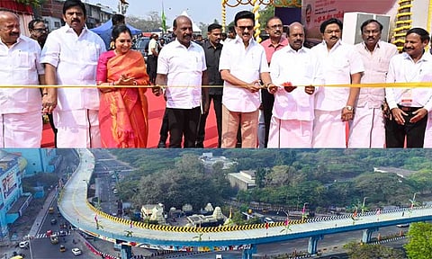 சென்னை: ரூ.60.68 கோடியில் கட்டப்பட்ட மேம்பாலத்தை திறந்து வைத்தார் மு.க.ஸ்டாலின்