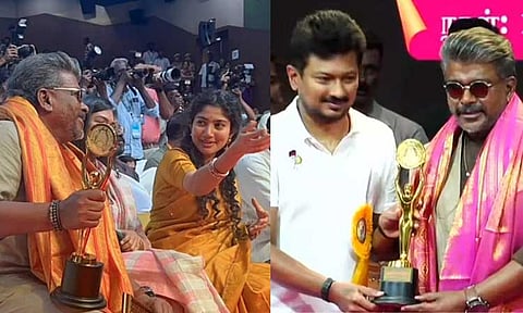 ஏன் அந்த ஸ்டேஜ்லயே உக்காந்துற வேண்டியதுதானே... பார்த்திபனிடம் கமெண்ட் அடித்த சாய் பல்லவி