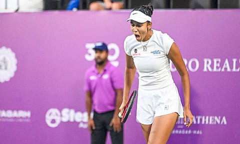 ஐ.டி.எப். மகளிர் ஓபன் டென்னிஸ்; முதல் சுற்றில் ஸ்ரீவள்ளி ராஷ்மிகா வெற்றி