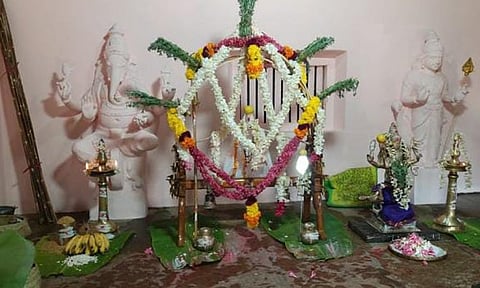 இரணியல் மேலத்தெரு சித்தி விநாயகர் ஆலயத்தில் காவடி பூஜை வைத்து வழிபாடு