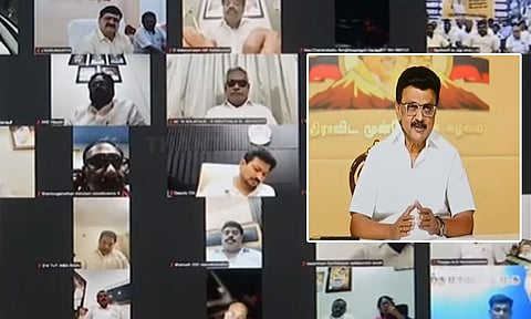 மு.க.ஸ்டாலின் தலைமையில் தி.மு.க. மாவட்ட செயலாளர்கள் கூட்டம் - தேர்தல் பரப்புரை குறித்து ஆலோசனை