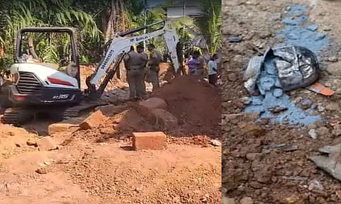 கேரளா: மண்ணுக்குள் புதைத்து வைக்கப்பட்டிருந்த வெடிகுண்டு வெடித்து ஒருவர் படுகாயம்