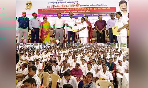 கோவிட் காலத்தில் பணியாற்றிய 668 செவிலியர்களுக்கு பணிநியமன ஆணை: அமைச்சர் மா.சுப்பிரமணியன் வழங்கினார்