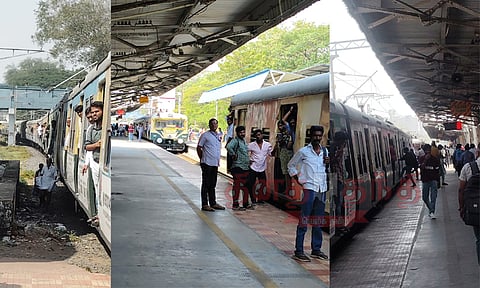 சென்னையில் 2-வது நாளாக புறநகர் ரெயில் சேவை பாதிப்பு