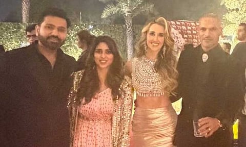 தவான் திருமணத்தில் கலந்துகொண்ட இந்திய வீரர்கள்