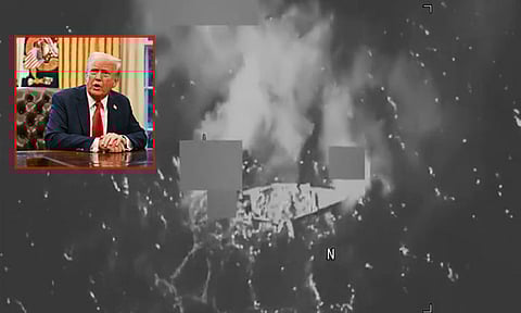 கரீபியன் கடலில் போதை பொருள் கடத்தல் படகை தாக்கி, தகர்த்த அமெரிக்கா; 3 பேர் பலி