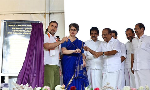 வயநாடு நிலச்சரிவில் பாதிக்கப்பட்டவர்களுக்கு புதிய வீடுகள் - பிரியங்கா காந்தி எம்.பி. அடிக்கல் நாட்டினார்