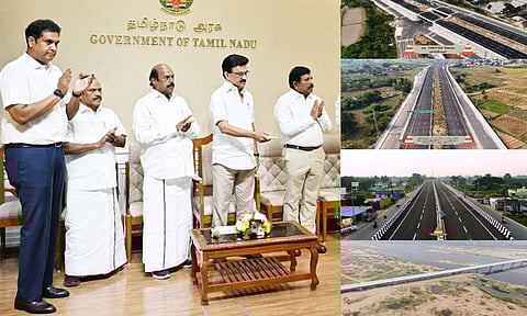 நெடுஞ்சாலைத்துறை சார்பில் ரூ.4,813 கோடி செலவில்13 சாலைகள், ஒரு பாலம்: மு.க.ஸ்டாலின் திறந்து வைத்தார்