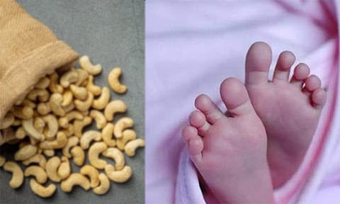 முந்திரி சாப்பிட்டதால் குழந்தை பலி - சென்னையில் பரிதாபம்