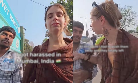 மராட்டியம்: வெளிநாட்டு பெண் யூடியூபருக்கு தொல்லை கொடுத்த இளைஞர்கள் - வைரல் வீடியோ