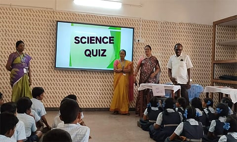 தேசிய அறிவியல் தினத்தையொட்டி டாக்டர் சிவந்தி ஆதித்தனார் பள்ளியில் வினாடி வினா போட்டி