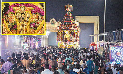 மாசி பிரம்மோற்சவ விழா: திருத்தணி முருகன் கோவிலில் தேரோட்டம் - திரளான பக்தர்கள் சாமி தரிசனம்