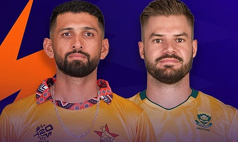 சூப்பர் 8 சுற்று: தென் ஆப்பிரிக்காவுக்கு எதிராக டாஸ் வென்ற ஜிம்பாப்வே பேட்டிங் தேர்வு