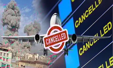 ஈரான்-இஸ்ரேல் போர் பதற்றம்: நாடுமுழுவதும் இன்று 444 விமானங்கள் ரத்து