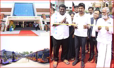 ரூ. 21.95 கோடியில் தண்டையார்பேட்டை பேருந்து நிலையத்தை திறந்து வைத்தார் உதயநிதி ஸ்டாலின்