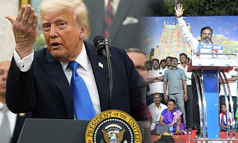 அமெரிக்க ஜனாதிபதி டொனால்டு டிரம்ப்பை வன்மையாக கண்டிக்கிறேன்; திருமாவளவன்