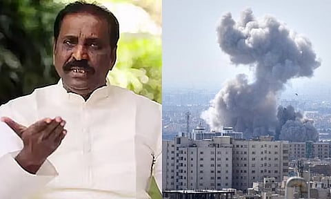 போர்க் காட்சிகளை வாண வேடிக்கையென்று காண வேண்டாம்...அதுவே சொந்த வீதியில் நடந்தால்- வைரமுத்து