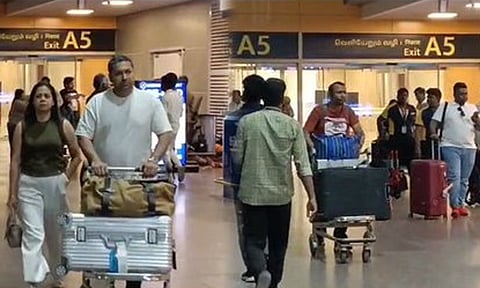 துபாயில் இருந்து சிறப்பு விமானம் மூலம் 217 பேர் சென்னை வருகை