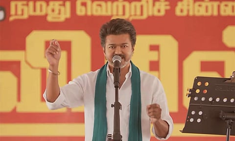 தண்ணீர் திவால்: தினத்தந்தி செய்தியை சுட்டிக்காட்டி த.வெ.க. தலைவர் விஜய் பேச்சு