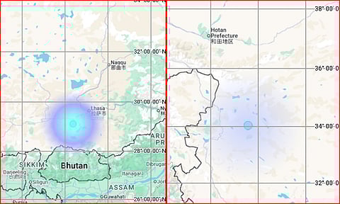 திபெத்தில் ஒரே நாளில் அடுத்தடுத்து இரண்டு முறை நிலநடுக்கம்