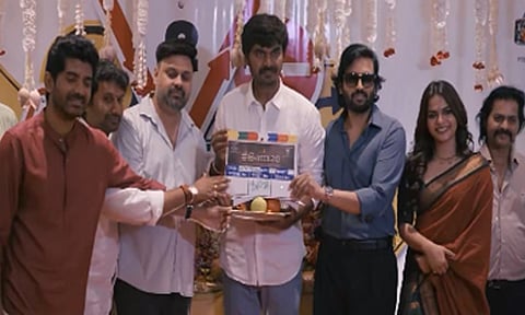 சந்தானம் நடிக்கும் புதிய படத்தின் படப்பிடிப்பு பூஜையுடன் தொடங்கியது