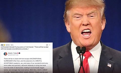 அமெரிக்காவிடம் ஈரான் சரணடைவதே தீர்வு: டிரம்ப்